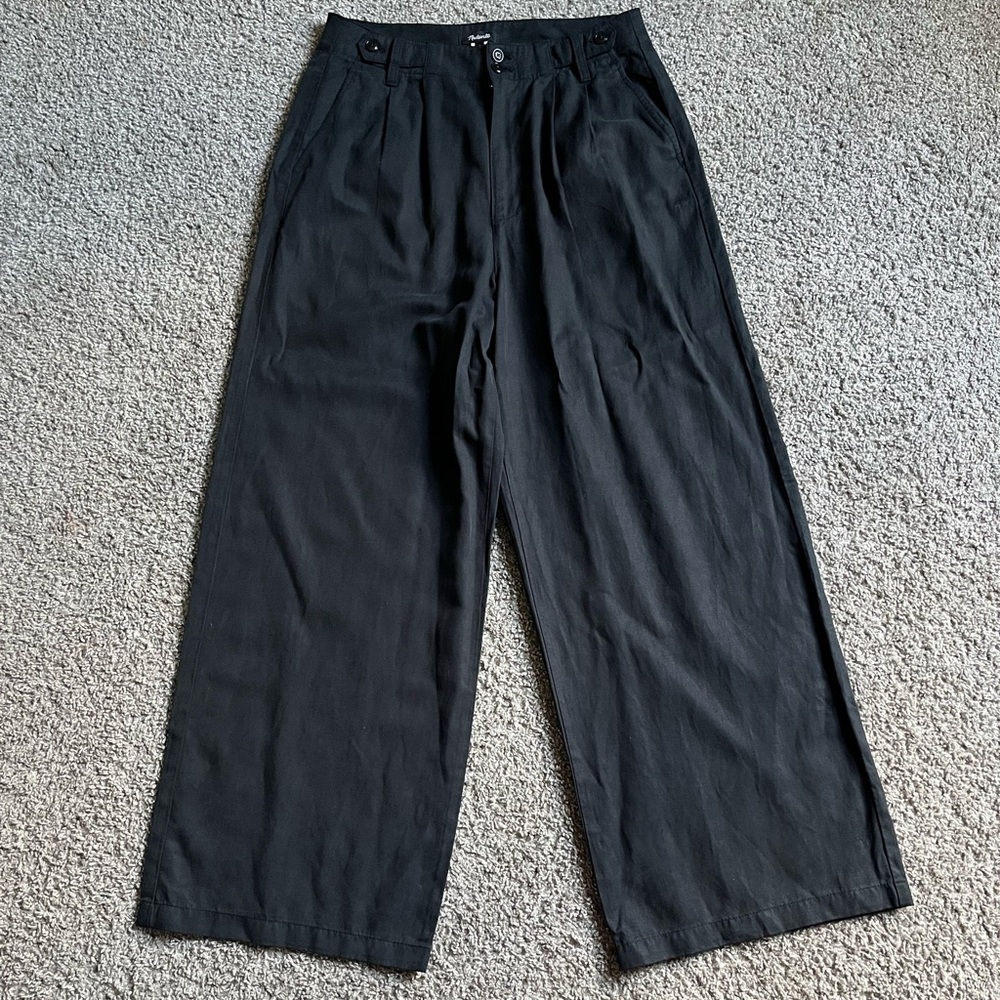 Madewell Wide leg Linen blend pants NWOT